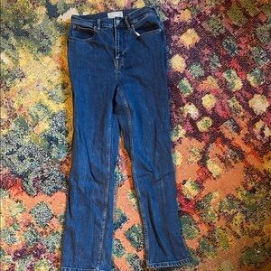 Everlane Straight Leg Jeans in Classic Blue